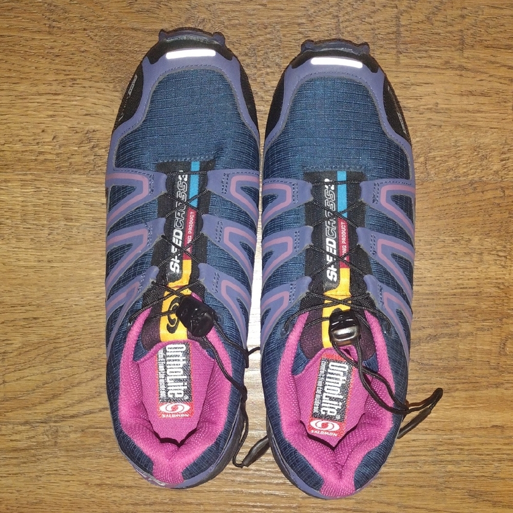 Salomon Women's Athletic Shoes - Navy and Pink
